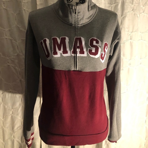 💗 PINK 💗Half-zip💗UMASS💗XS💗 AMHERST💗BOSTON - Picture 3 of 15